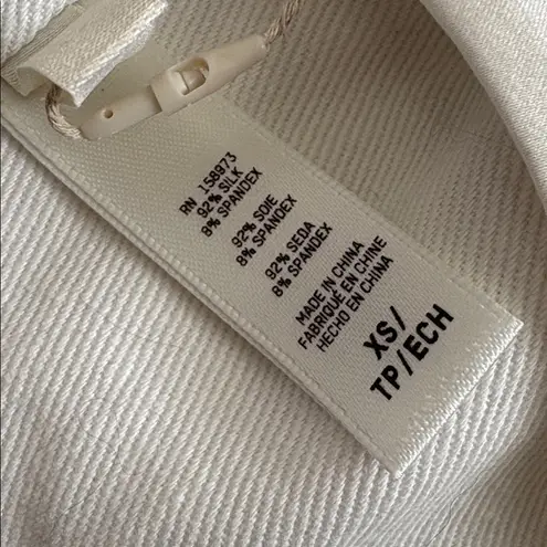 SKIMS New Bridal Silk Lingerie Corset Square Neck Top Ivory Size XS