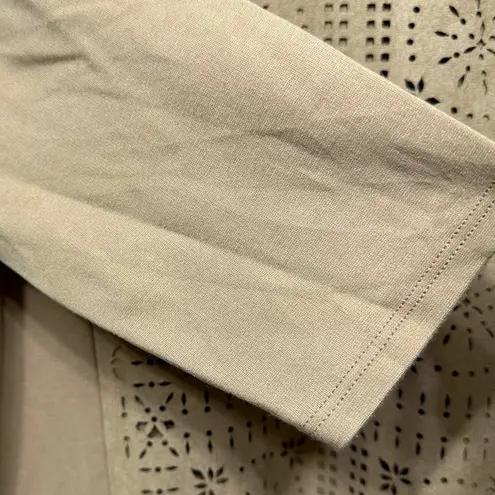 Nurture Boho Midi Suede Geometric Modern Pattern Size Medium Dress Tan