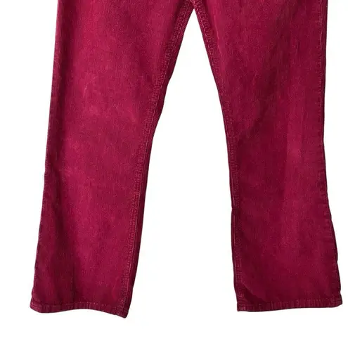 The Great 28 western crop maroon corduroys Pants