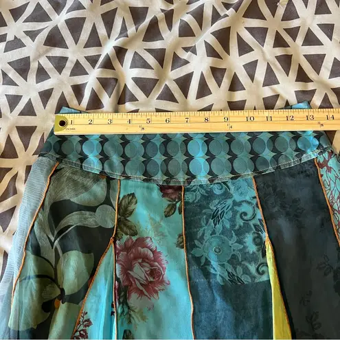 Aquarius Silk Cotton Mixed Prints Floral Patchwork A