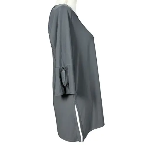 Clara Sun Woo Tunic Size XS Gray 3/4 Sleeves Neutral Corpcore Office Minimalist