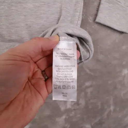 Quince Supersoft Long Sleeve Hoodie Sweatshirt Heather Grey Women's XL Lounge