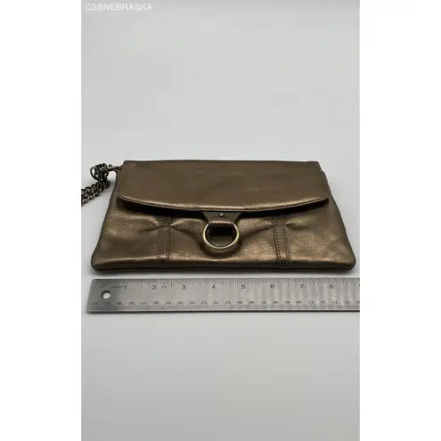 Mundi Gold Leather clutch bag - Size S
