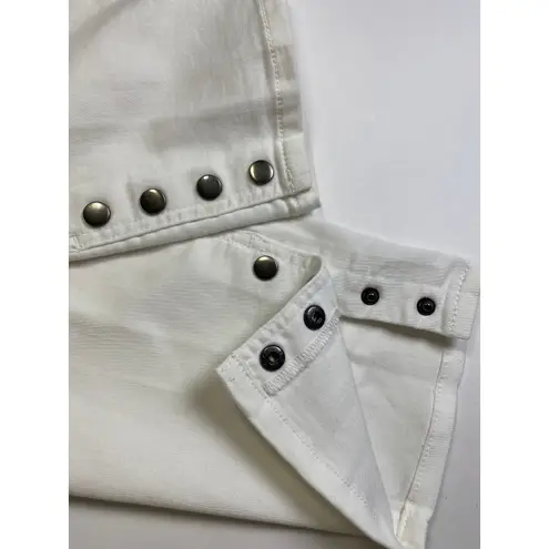 Democracy White Freedom Ankle Skimmer Jeans Size 16 Stretch Casual Resort Travel