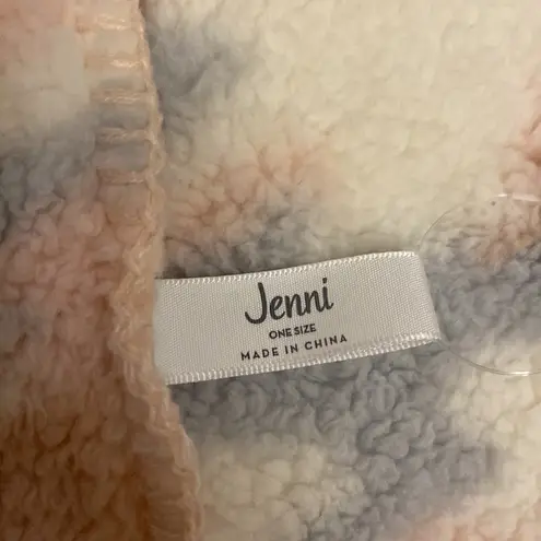 Jenni  Multi Color Faux Fur Scarf Blush