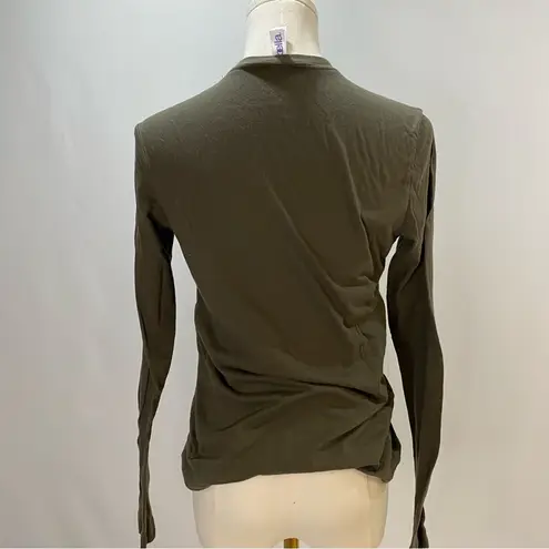 Army Green “Personality” Chameleon Long Sleeve Top