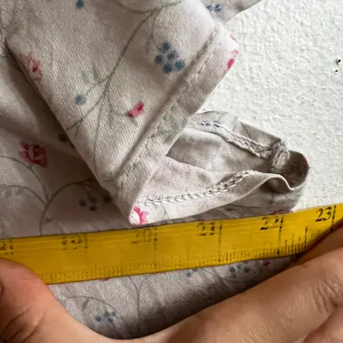 Eileen West White Floral Nightgown Cottagecore Romantic Luxe Sleepwear Large