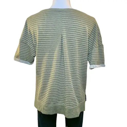 Stars Above Women’s green stripe lounge sweatshirt