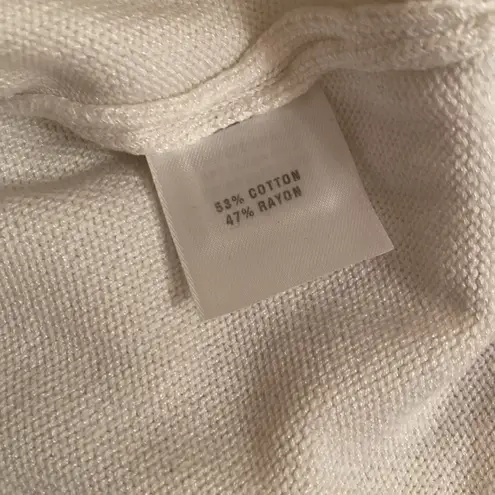 St. John Sport Butterfly Sweater White