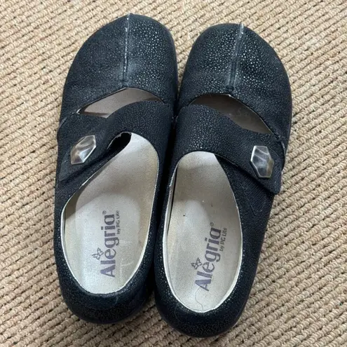 Alegria Kaitlyn Kai 221 Mary Jane Shoes Black Size 38