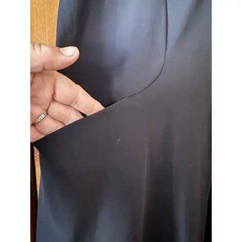 Bryn Walker Brynn Walker Women's Black Long Sleeve double Zip Front Duster with Pockets