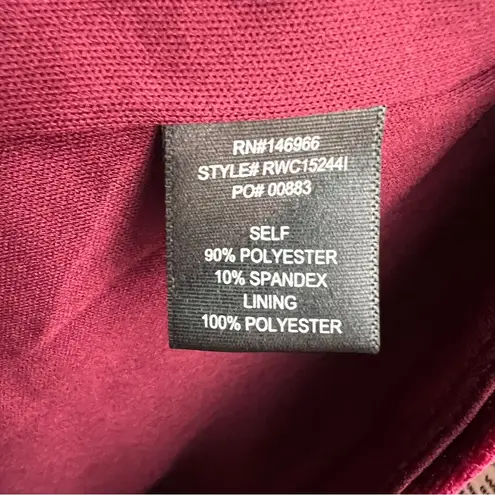 Crystal Doll Crystal Dolls Juniors 13 Red Glitter Sleeveless Off Shoulder Mini Body Dress