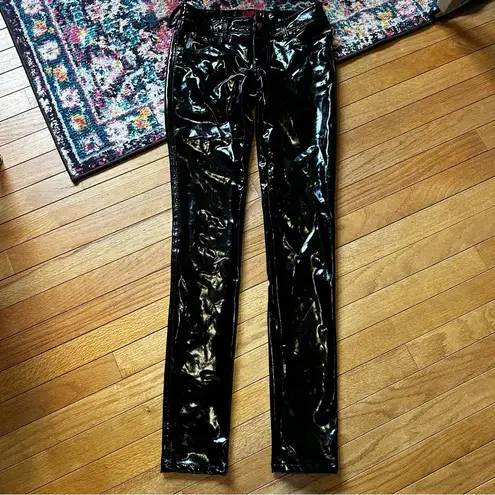 Tripp NYC  PVC Vinyl High Waist Latex Look Skinny Pants Womens 25 Goth