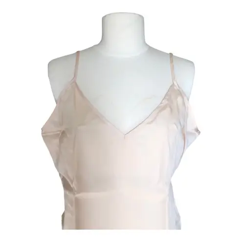 Ettitude NIB Silky Soft CleanBamboo™ Sateen Cami Oat Peachy Cream Large Orange