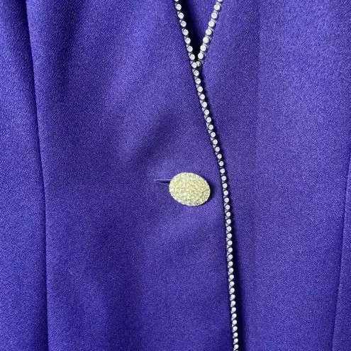 Alex Evenings ROYAL BLUE MOTHER OF THE BRIDE DRESS AND JACKET WITH JEWELS 10P