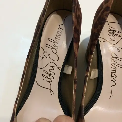 Libby Edelman Jenna Leopard Print Block Heel Pump