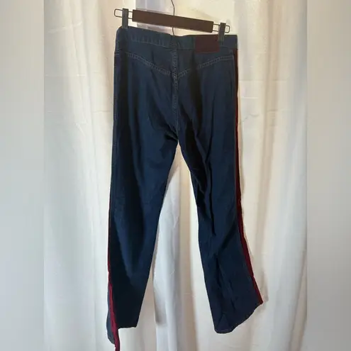 Guess Vintage  Jeans Red Velvet Trim Bootcut Size 28 EVC 90’s 492‎