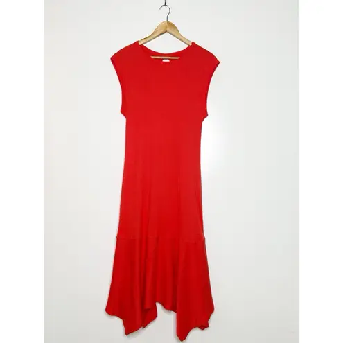 Daily Practice by Anthropologie NWT Highline Open Back Maxi Dress Size LP Red