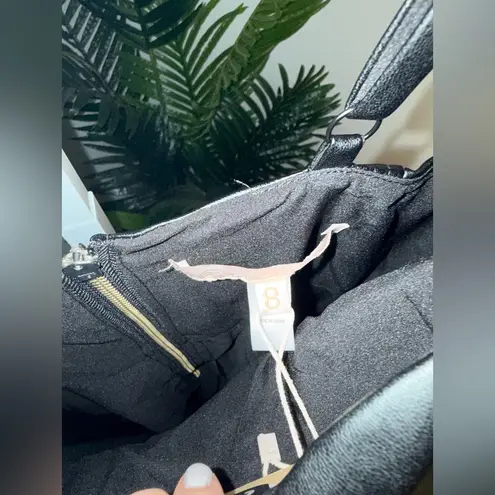 Hutch Essex Faux-Leather Corset Midi Dress Tulle Goth Cowgirl $350 NWT 8