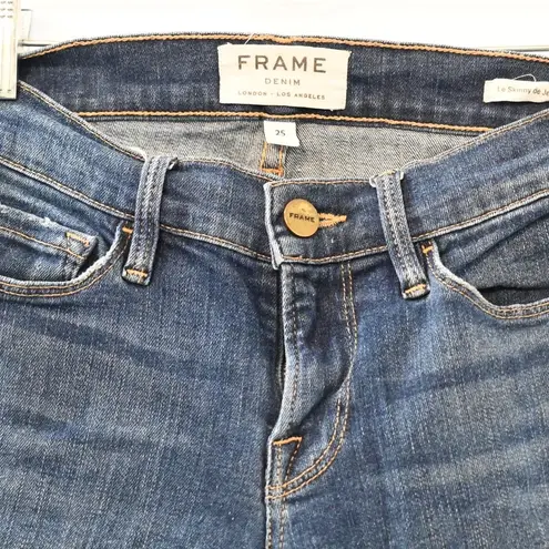 frame denim Le Skinny de Jeanne Jeans Skinny Fit Mid Rise Size 25