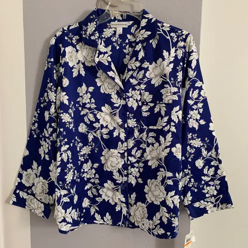 Miss Elaine 2-Piece Notch Collar Top and Pants Pajama Set