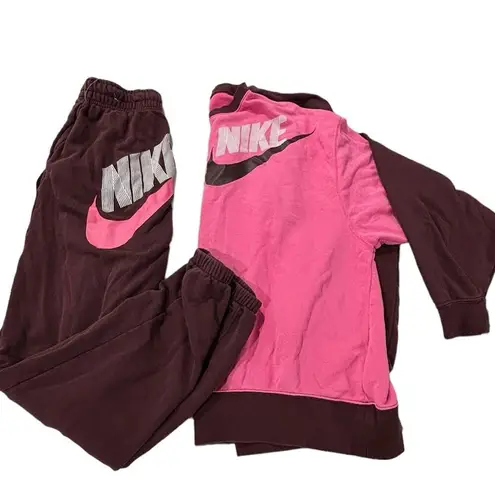 Nike  Oversize Colorblock Crewneck Dance Sweatshirt & Fleece Dance Sweatpants XS