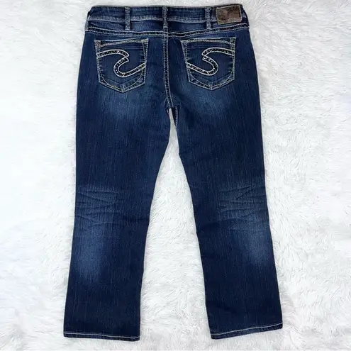 Silver Jeans Women’s Lola 17” Straight Leg Blue Denim Jeans 31