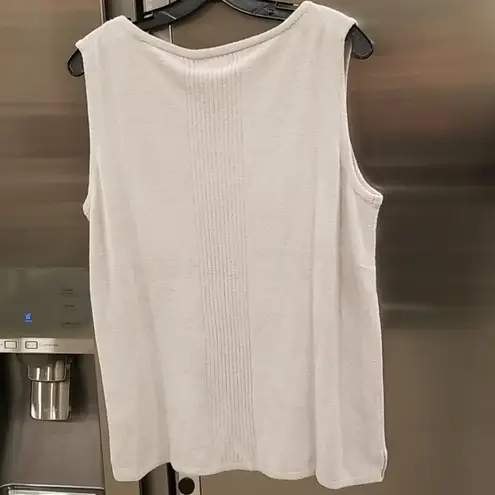 Barefoot Dreams 💕 CozyChic Ultra Lite Sleeveless Boatneck Top ~ Fog Gray L NWT