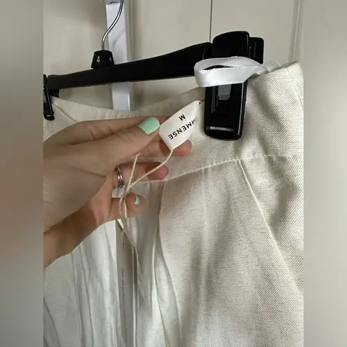 Commense White Wide Leg Pants High