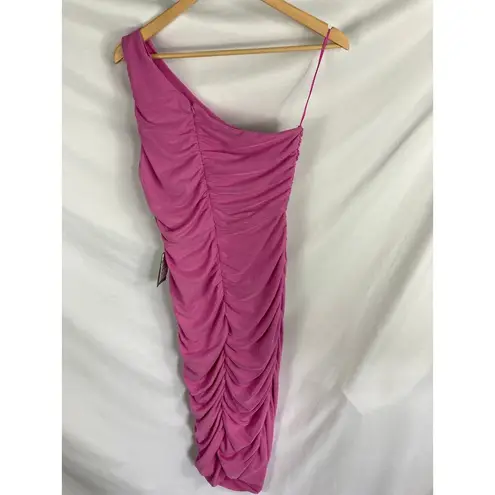 Love by Design NWT - One Shoulder Bodycon Midi Dress Super Pink XL