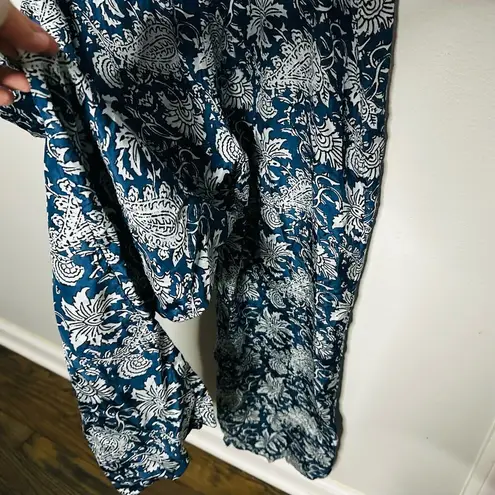 Apiece Apart Women's Ostrea Blue Sleeveless V-Neck Tank Jumpsuit Size 10