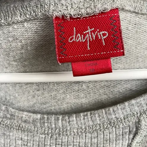 Daytrip Crewneck Sweatshirt with Satin Sleeves Medium