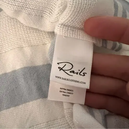Rails  Brighton Stripe Lilly Shirt‎ White and Blue Stripes Size XS