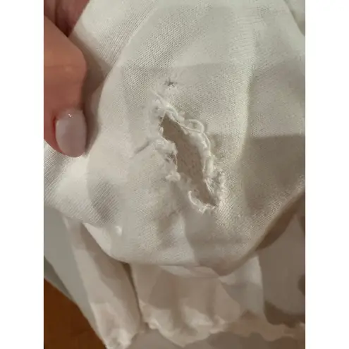 Nili Lotan Women's Callie Zip Up Hoodie Chalk