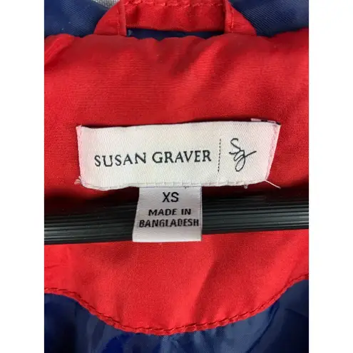 Susan Graver Womens Red Hooded Jacket With Drawstring Waist XS