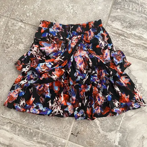 IRO Paris Manae Skirt, Black Multi Size 32 New w/Tag Retail $395