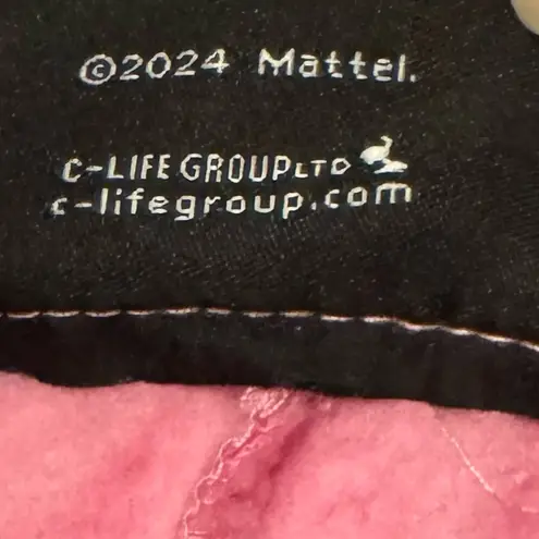 Barbie Pink and white Drawstring Women's Shorts M Size M