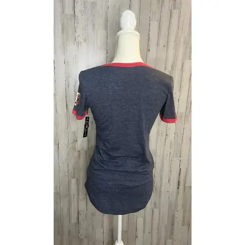 Campus Lifestyle NWT Women's Minnesota Twins Blue Ringer T-Shirt Size XS Short Sleeve Casual