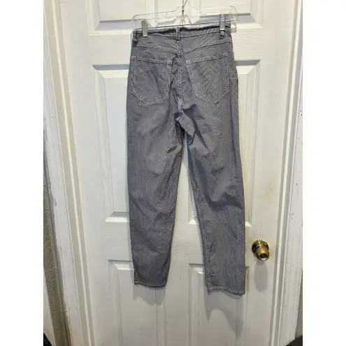 Cherokee  Vintage 90s Gingham Tapered High Waist Pants Stretch Navy‎ Blue Sz 6P