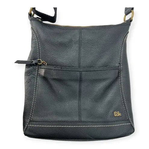 The Sak Iris Cross Body Bag Roots Leather Crossbody Bag Purse Tote Black Leather