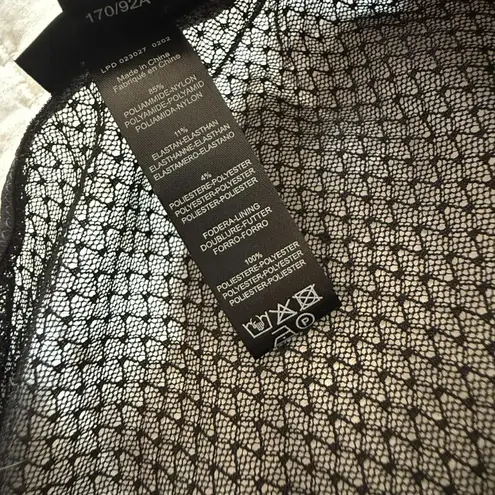 La Perla Black Sheer Lace Chemise Lingerie Slip Dress Sz M Medium