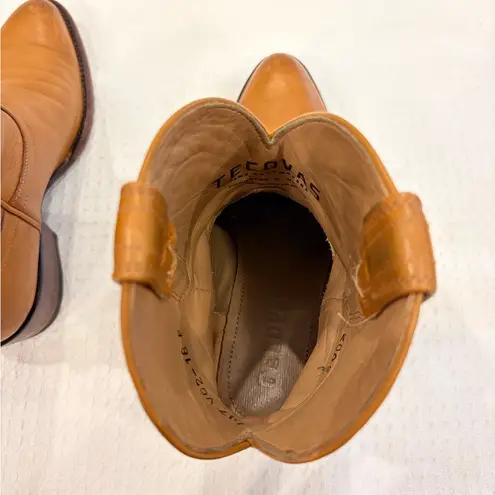 Tecovas The Penny Tan Leather Ankle Cowgirl Boots Size 7