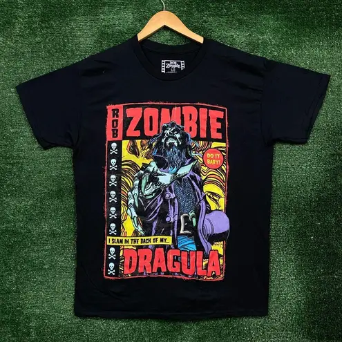 Rob Zombie I Slam In The Back Of My Dragula Heavy Metal Band Tee L