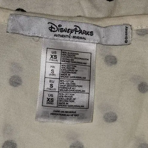 Disney NWT  Parks Womens Minnie Mouse Polka Dot‎ Bow Shirt Top XS