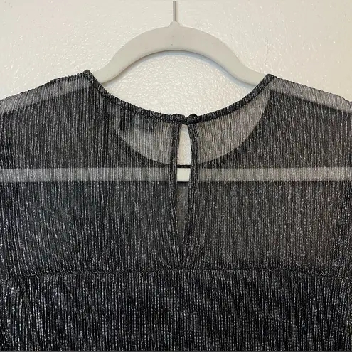 Gibsonlook NWT Shine Party Ruffle Long Sleeves Midi Dress Size XXS