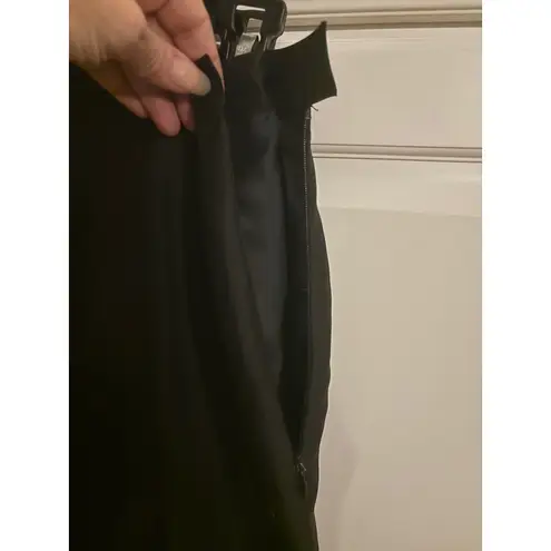 Ice Silk Beaded Ankle Pants Women's Size 10 Black Party Career Black