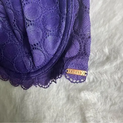 Savage x Fenty Mod on the Moon Fashion Bra Purple Size 34D