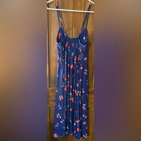 Ecowish Blue Dress with Cherry Print BNWT