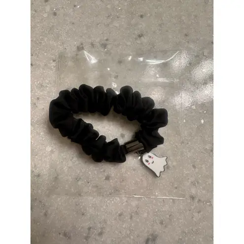 NWT Halloween Black Scrunchie with Ghost Charm