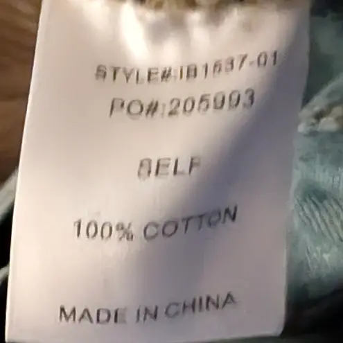 BiBi Vintage Wash Paint Splatter Wide Leg Denim Pants Size 30 L Relaxed Fit Blue